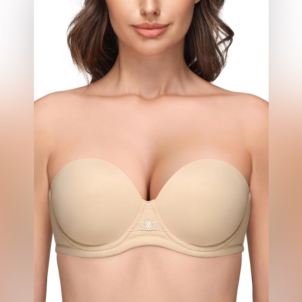 Wingslove Womens Strapless Full Figure Bra Underwire Multiway Contour 34B